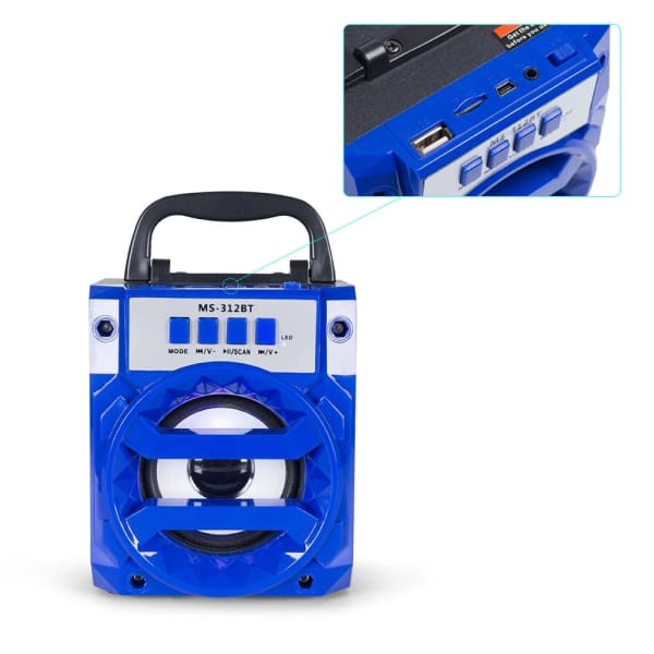 Enceinte Bluetooth (MS-309BT) - Bleu Enceinte Bluetooth (MS-309BT) - Bleu
